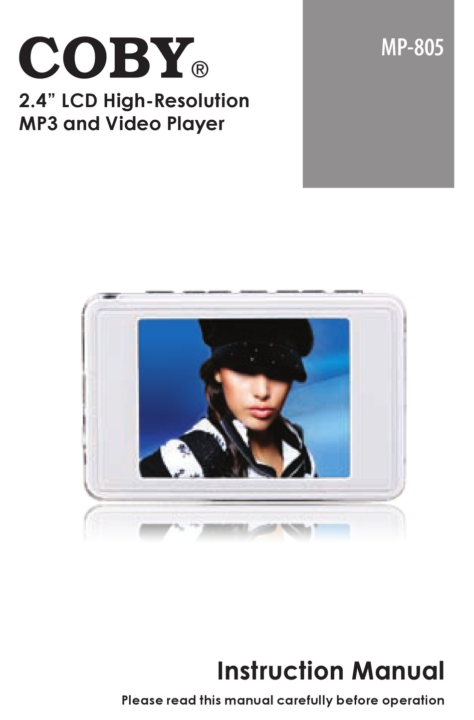 COBY MP805 2GB MP3 PLAYER INSTRUCTION MANUAL ManualsLib