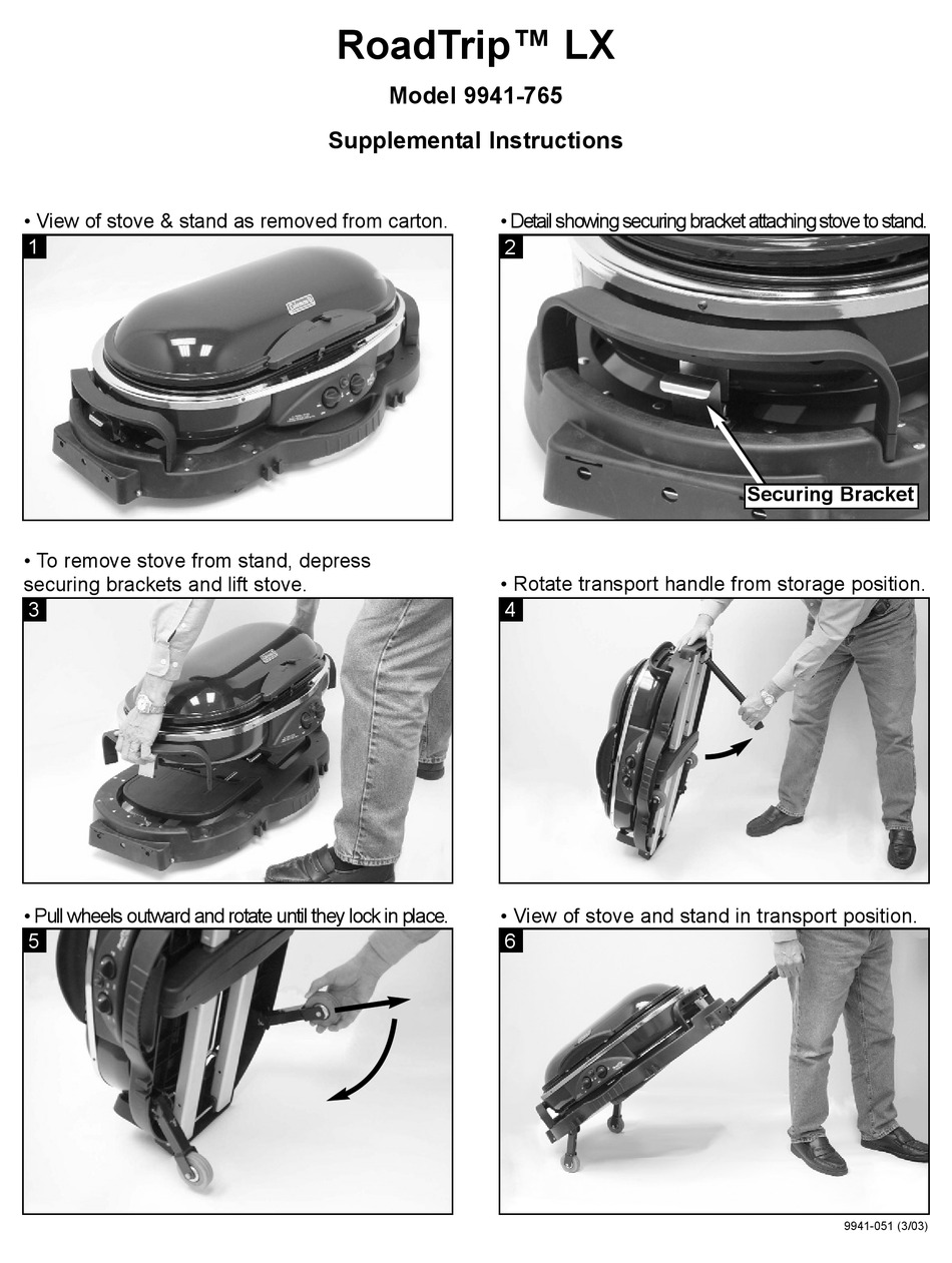 COLEMAN ROADTRIP 9941765 GRILL INSTRUCTIONS ManualsLib