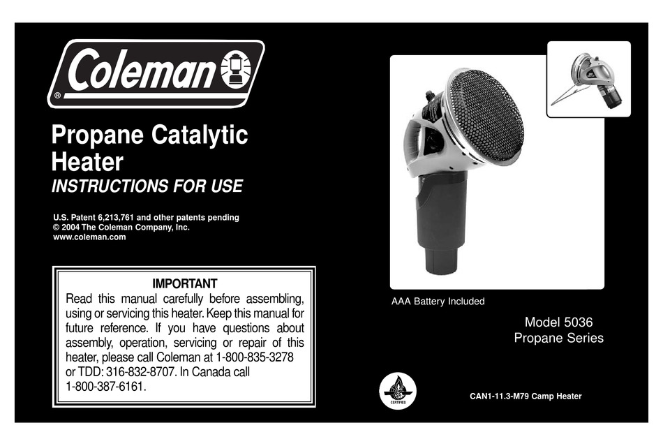 To Set Up; To Light - Coleman GolfCat 5036A850 Instructions For Use Manual  [Page 4] | ManualsLib