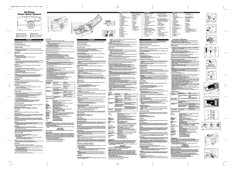 CONCORD CAMERA PZ1800 INSTRUCTION MANUAL Pdf Download ManualsLib