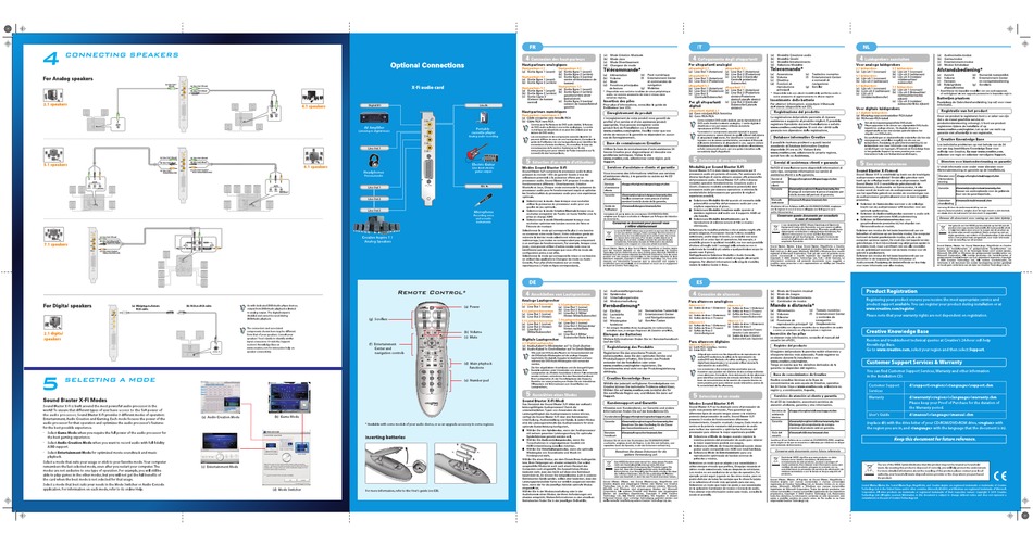 Creative X Fi Xtrememusic Quick Start Manual Pdf Download Manualslib