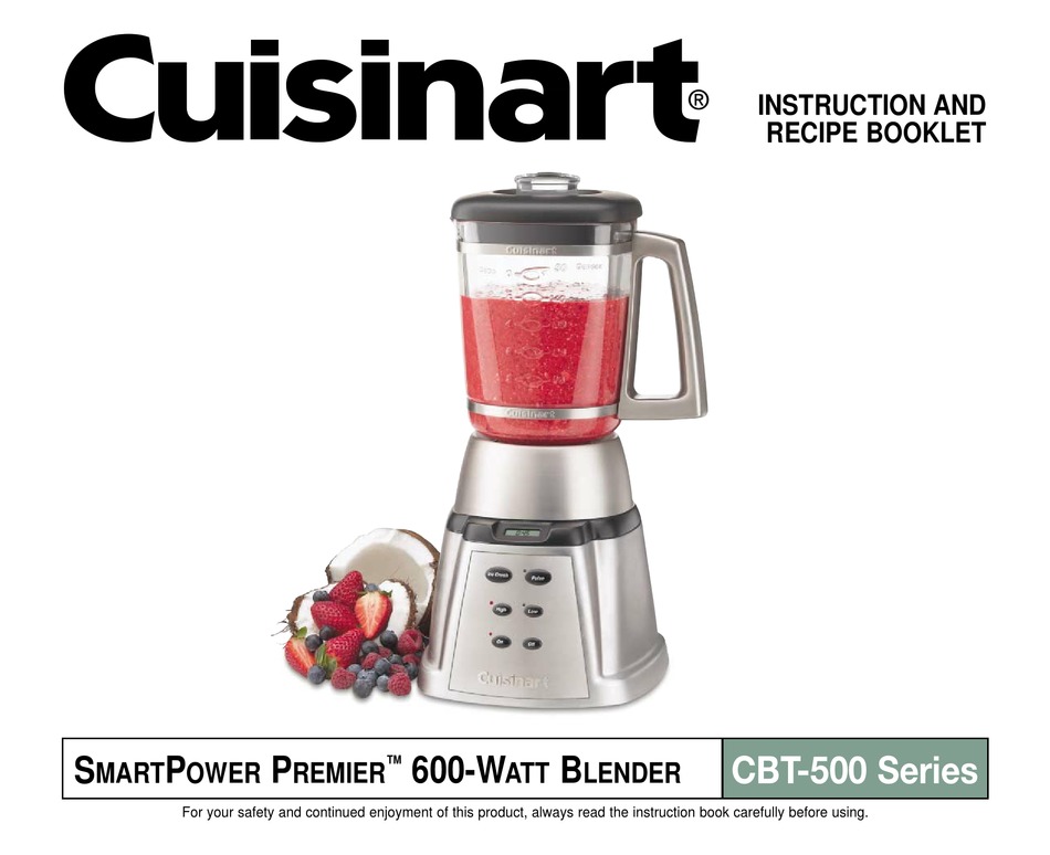 Cuisinart Cbt 500 Instruction Recipe Booklet Pdf Download Manualslib