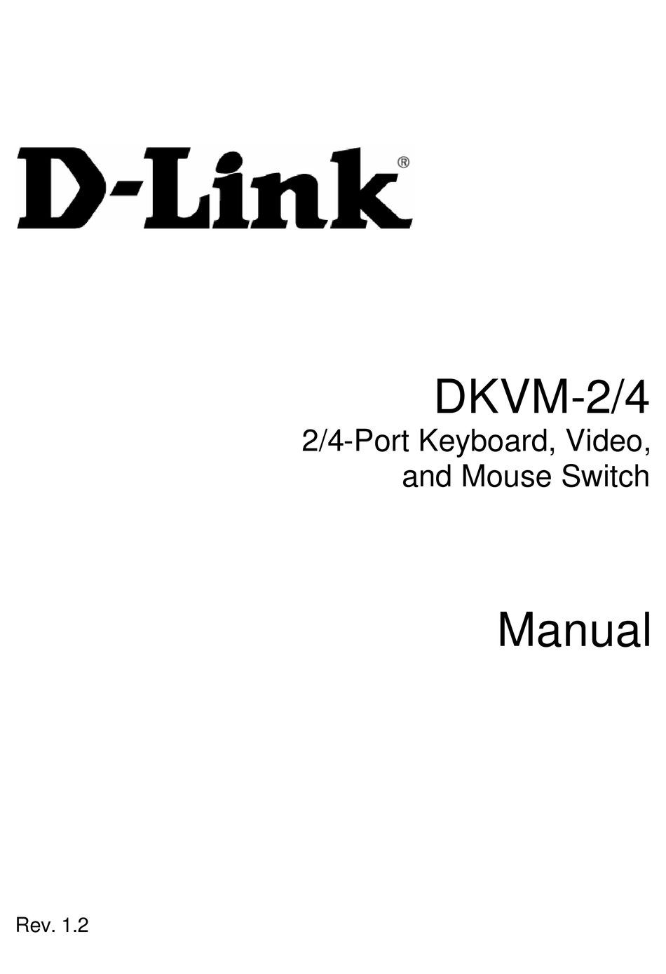 DLINK DKVM2 SWITCH USER MANUAL ManualsLib