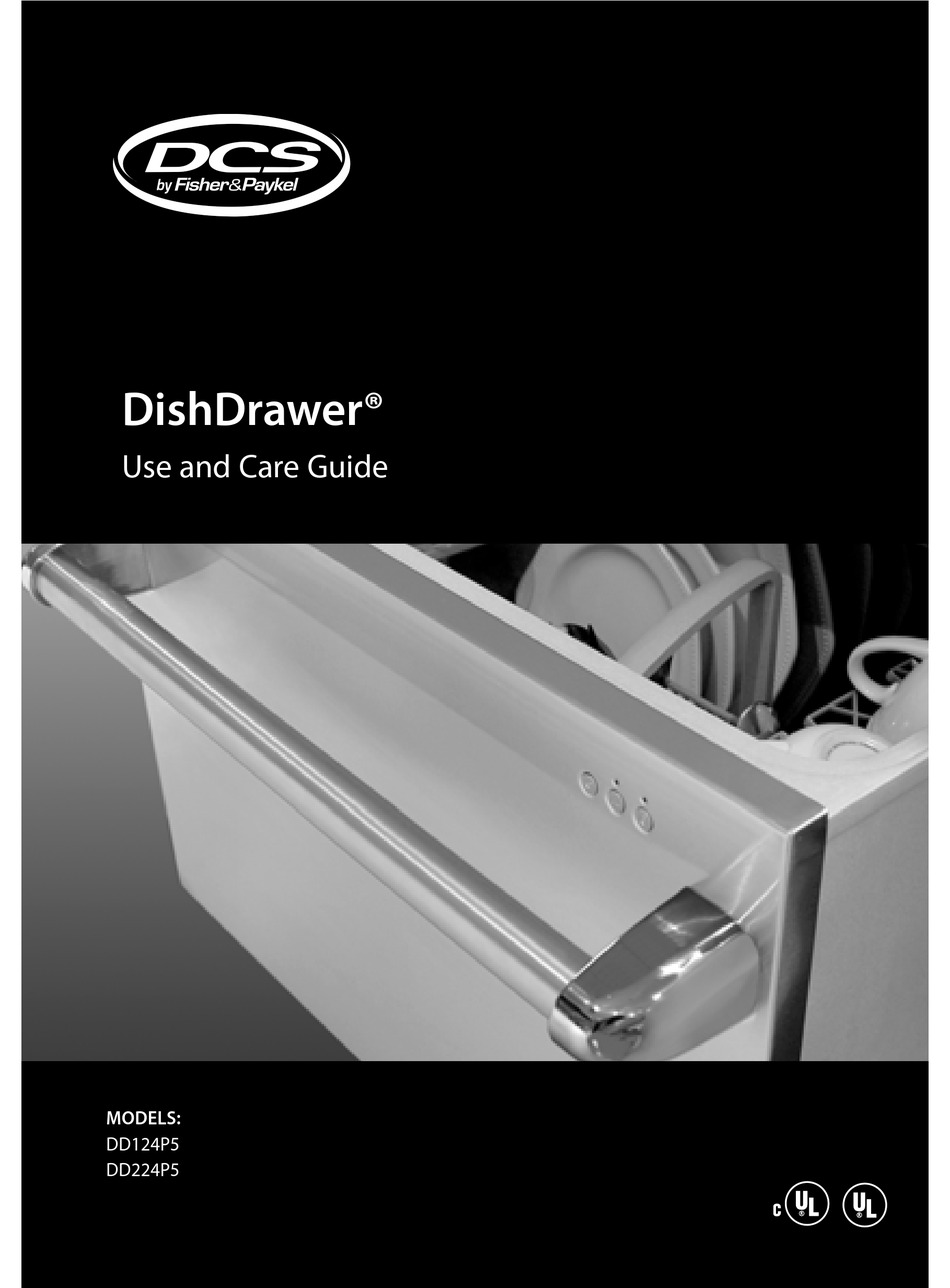 DCS DISHDRAWER DD124P5 DISHWASHER USE AND CARE MANUAL ManualsLib