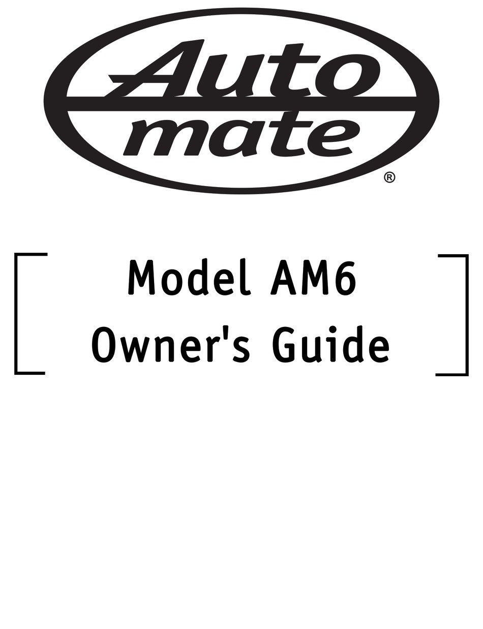 Automate am6 remote starter owner s manual manualslib