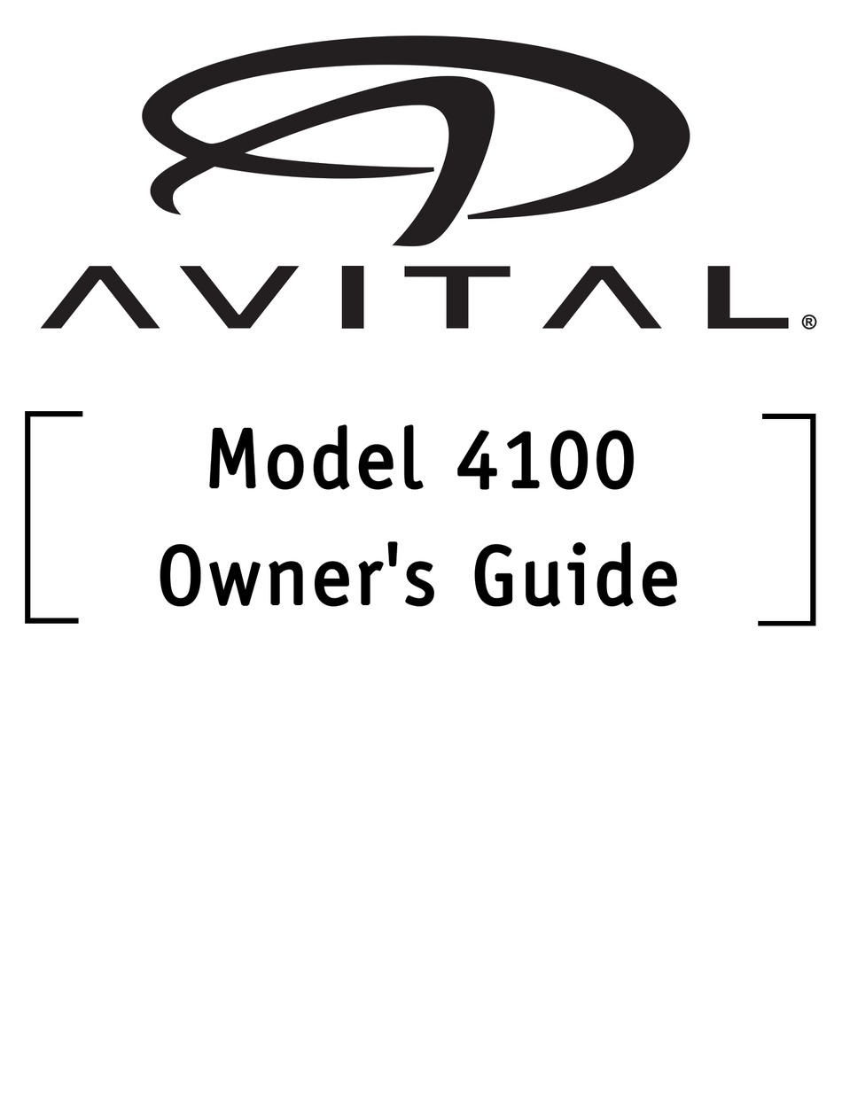 AVITAL 4100 REMOTE STARTER OWNER