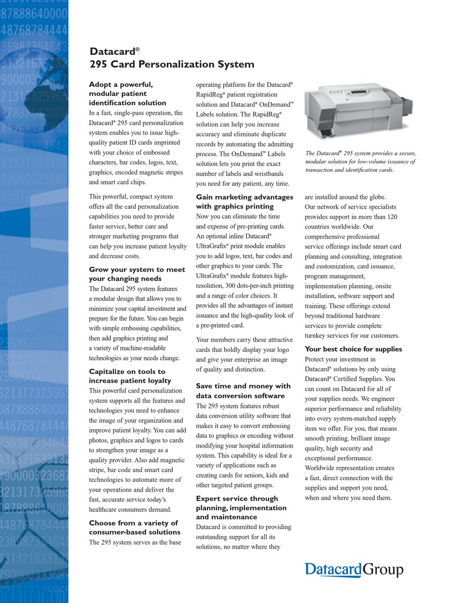 datacard 295