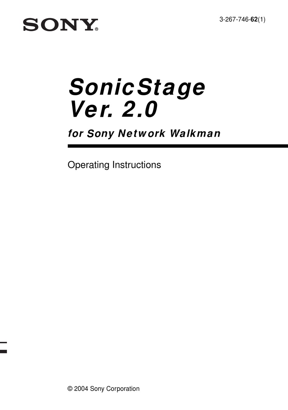 Sony Mz Nh1 Sonicstage V2 0 Operating Instructions Manual Pdf Download Manualslib