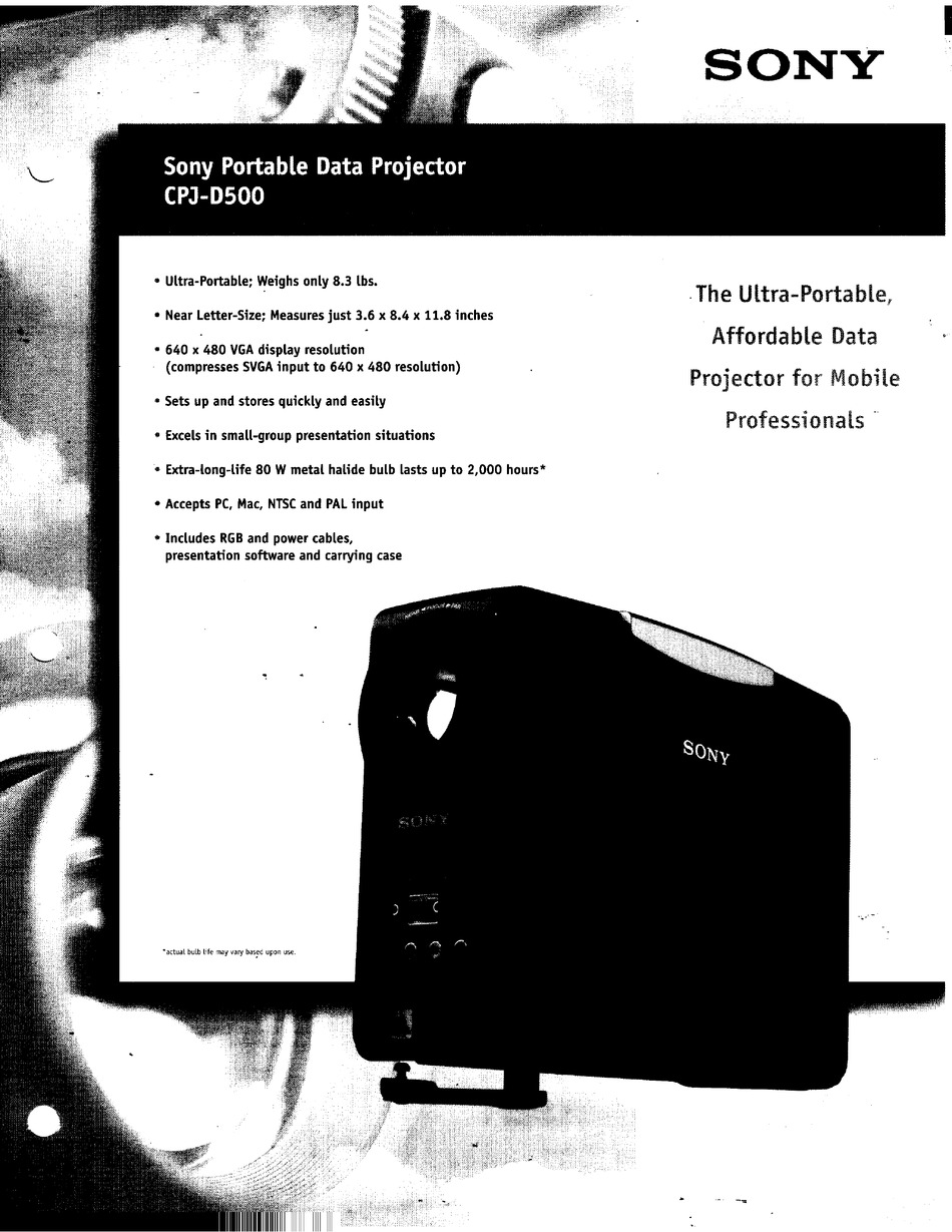 sony-cpj-d500-marketing-projector-specifications-manualslib