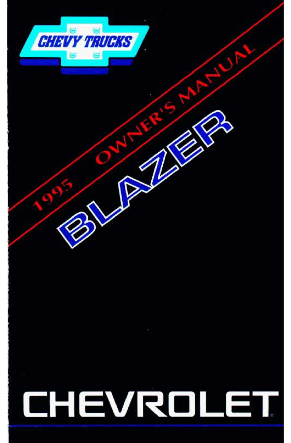 CHEVROLET 1995 BLAZER OWNER'S MANUAL Pdf Download | ManualsLib