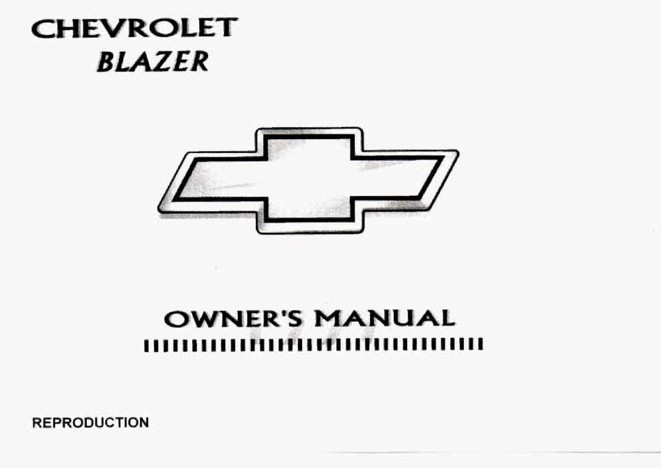 1997 chevy blazer repair manual free