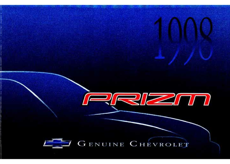 CHEVROLET 1998 PRIZM AUTOMOBILE OWNER'S MANUAL | ManualsLib