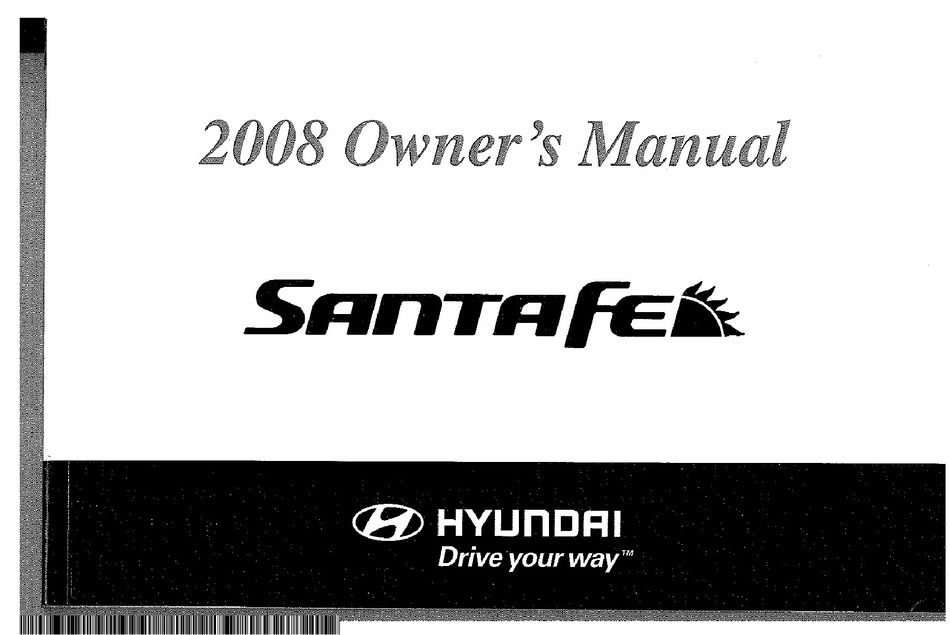 HYUNDAI 2008 SANTA FE OWNER'S MANUAL Pdf Download  ManualsLib