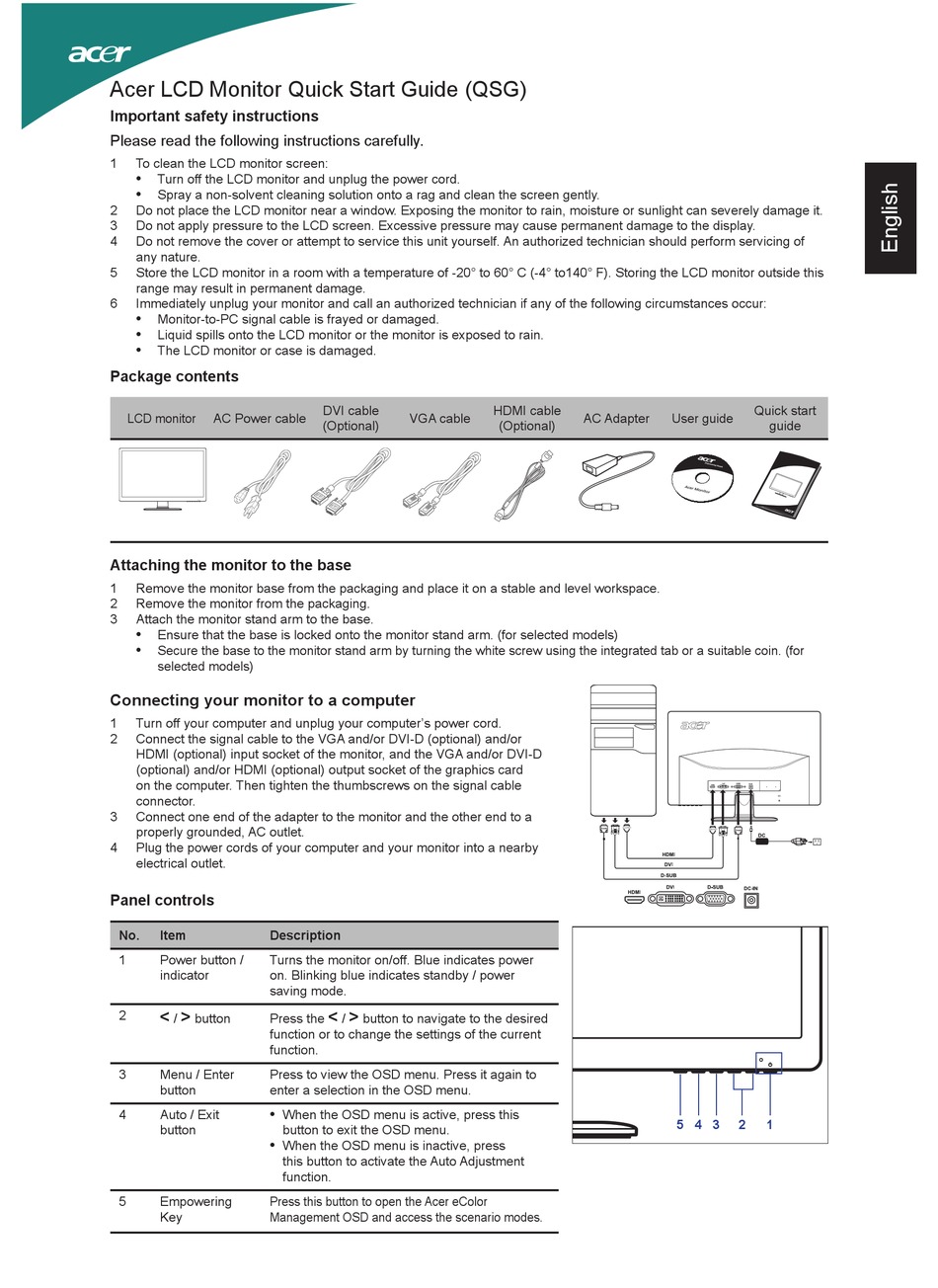 Acer S201Hl Lcd Monitor Manual Pdf : 4sale The Gainesville Place To Buy