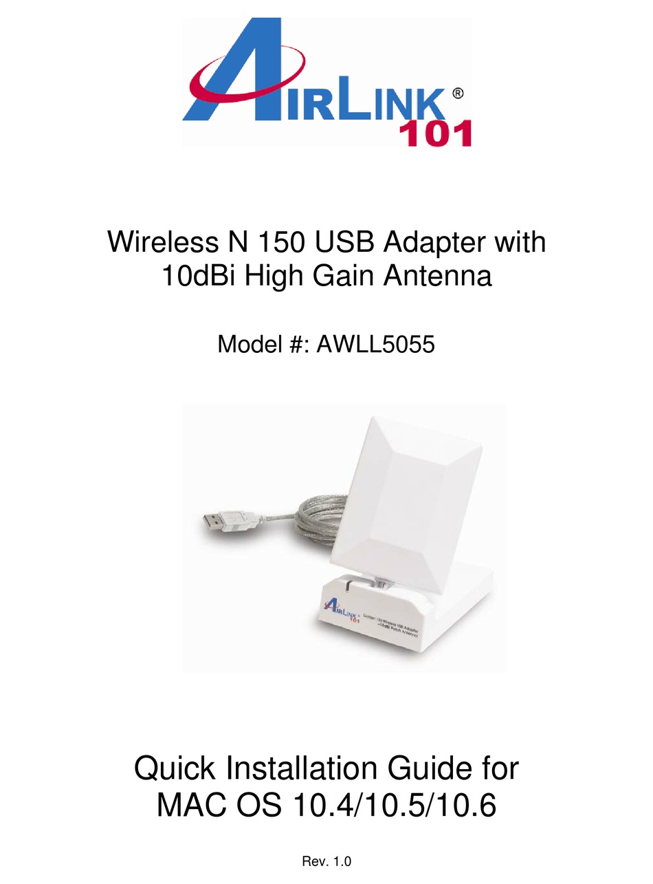 airlink 101 wireless n adapter driver