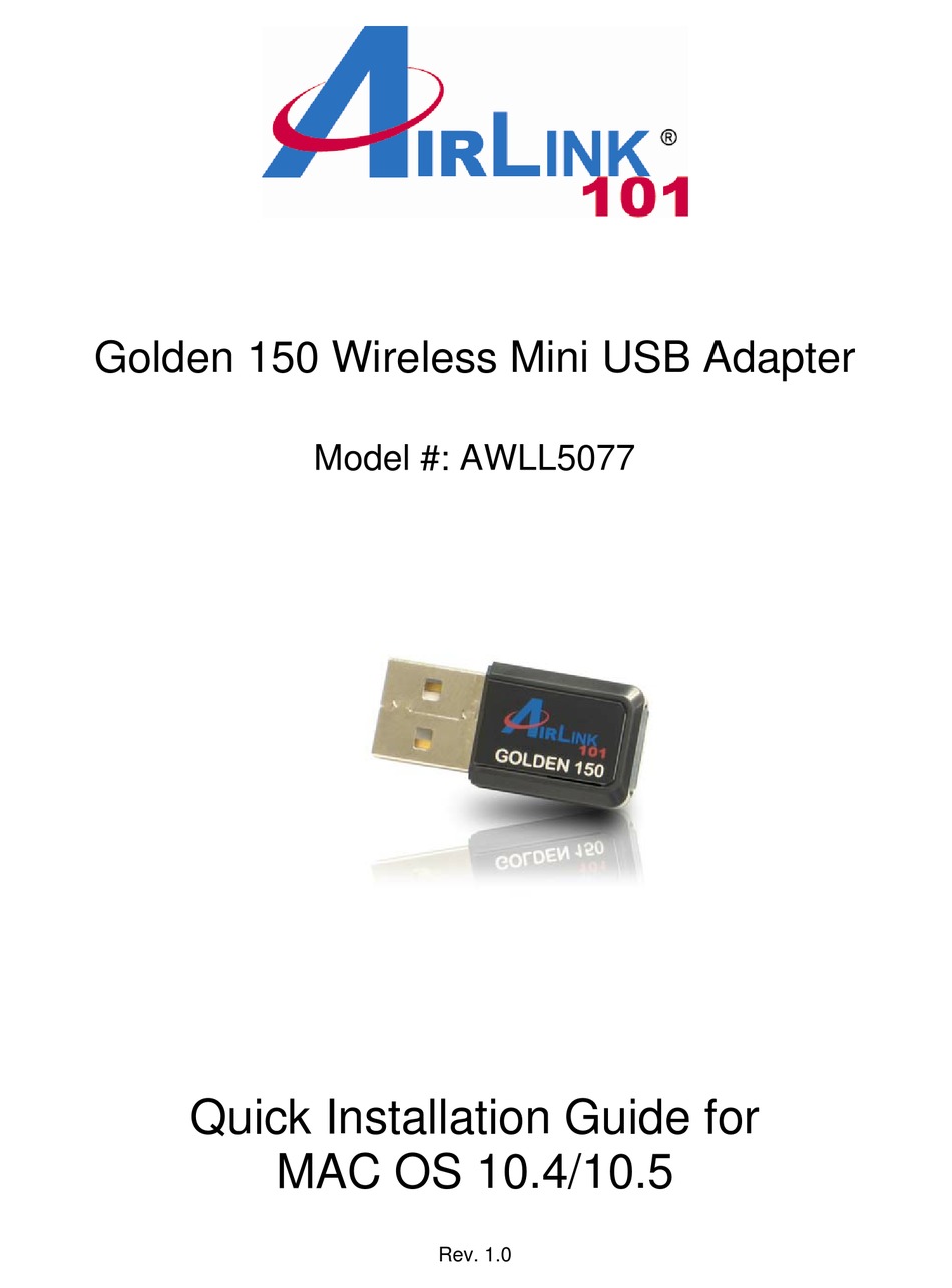 airlink 101 wireless n usb adapter driver