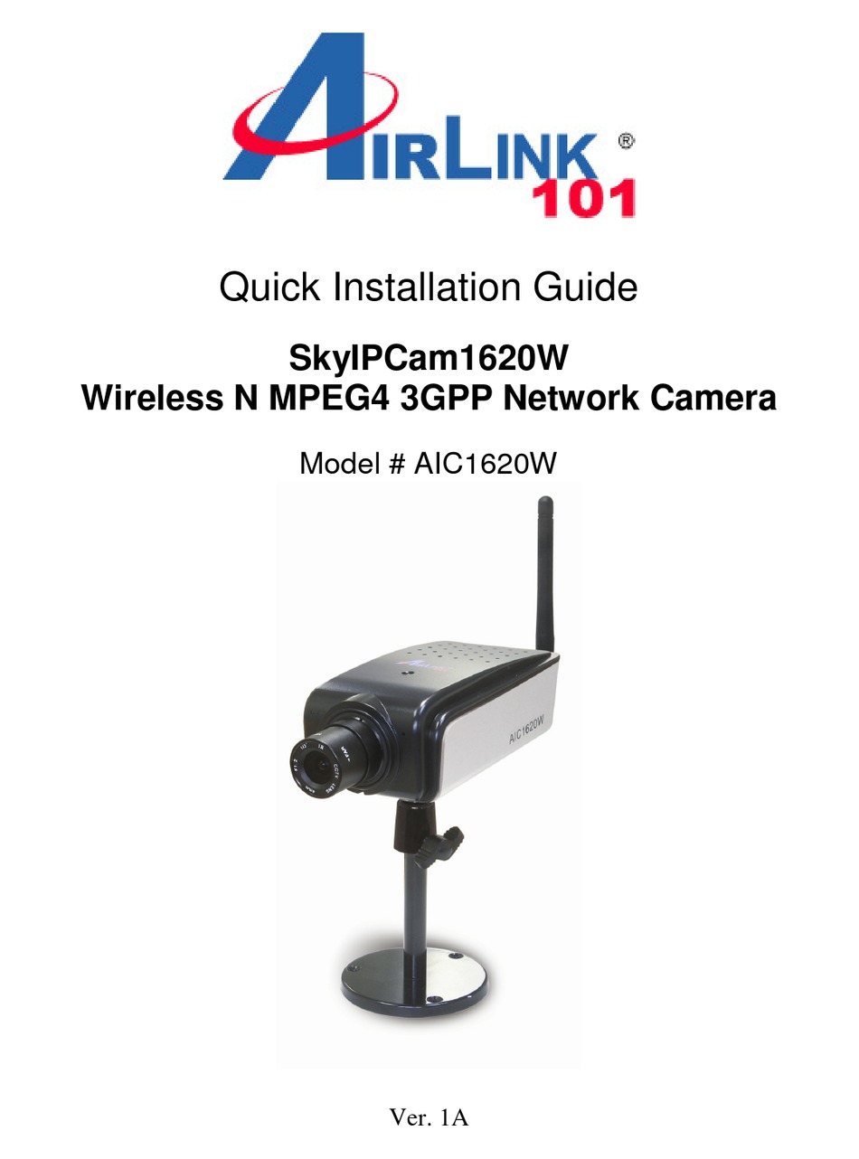 airlink101 wireless network camera aic250w windows 10