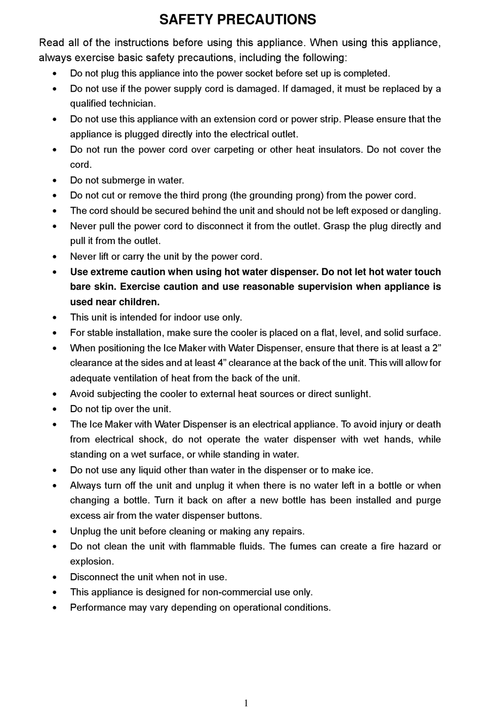 EDGESTAR IW400SS ICE MAKER USER MANUAL ManualsLib