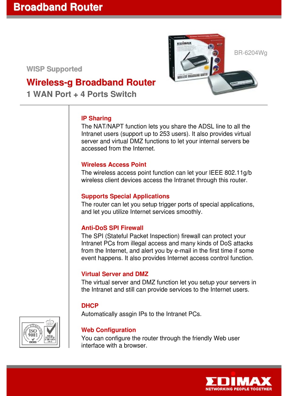 Depletion shave launch EDIMAX BR-6204WG WIRELESS ROUTER SPECIFICATIONS | ManualsLib