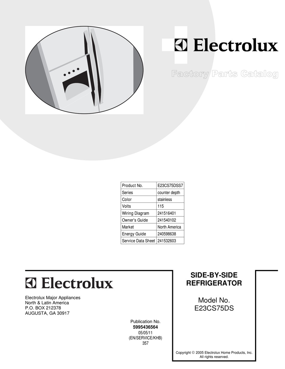 electrolux e23cs75dss1