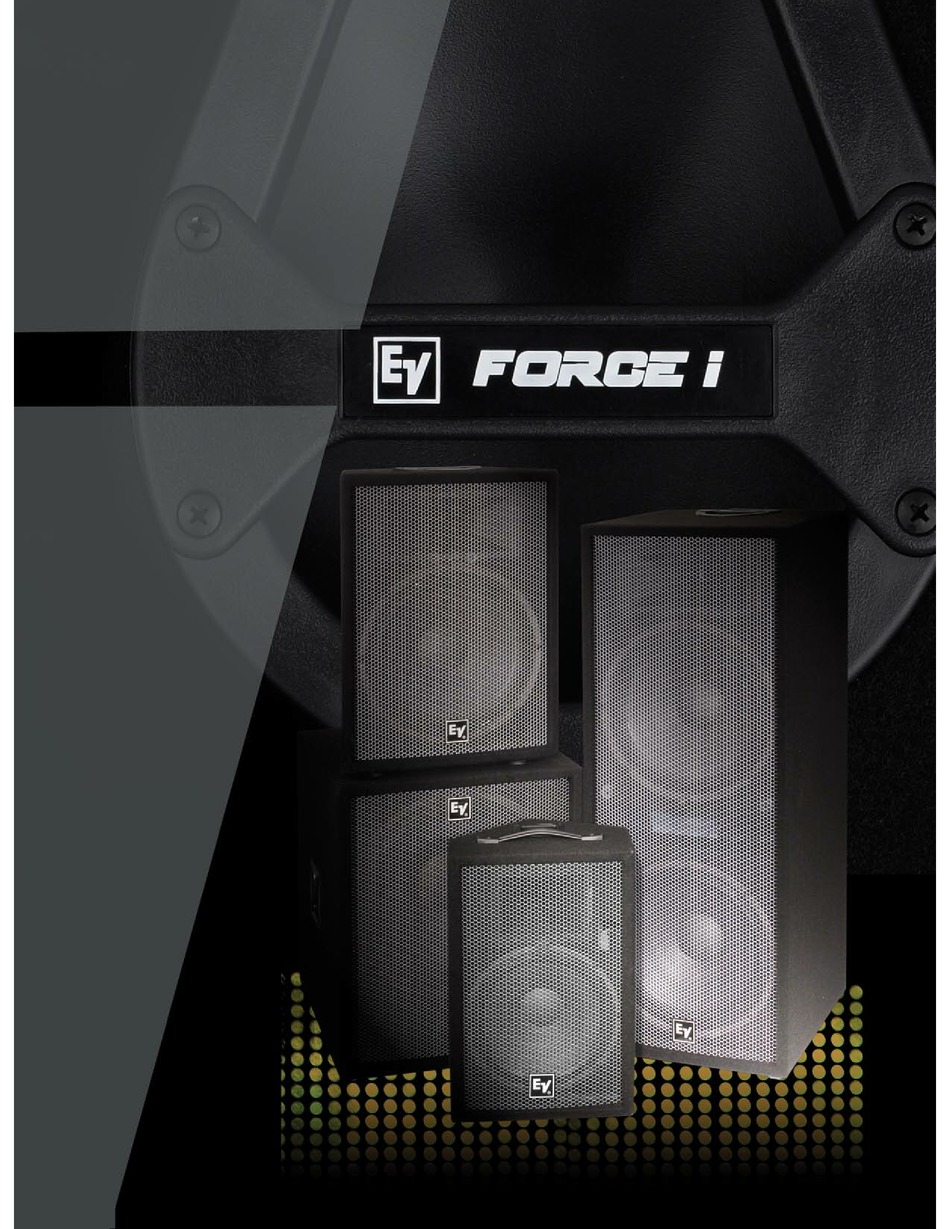 ELECTROVOICE FORCE I MONITOR SPEAKER SYSTEM BROCHURE & SPECS ManualsLib