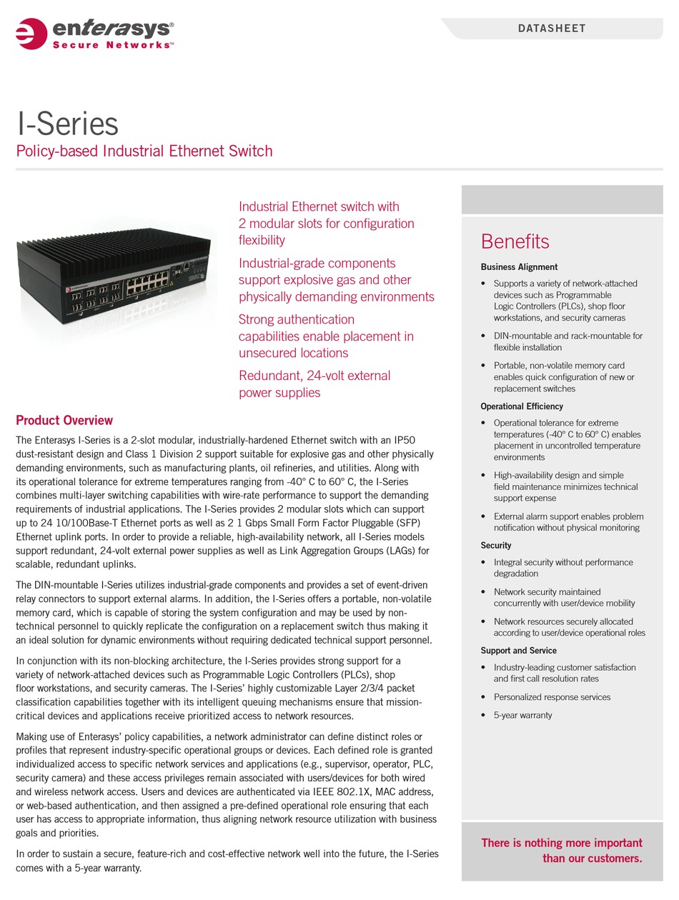 ENTERASYS I3H25212TX SWITCH DATASHEET ManualsLib