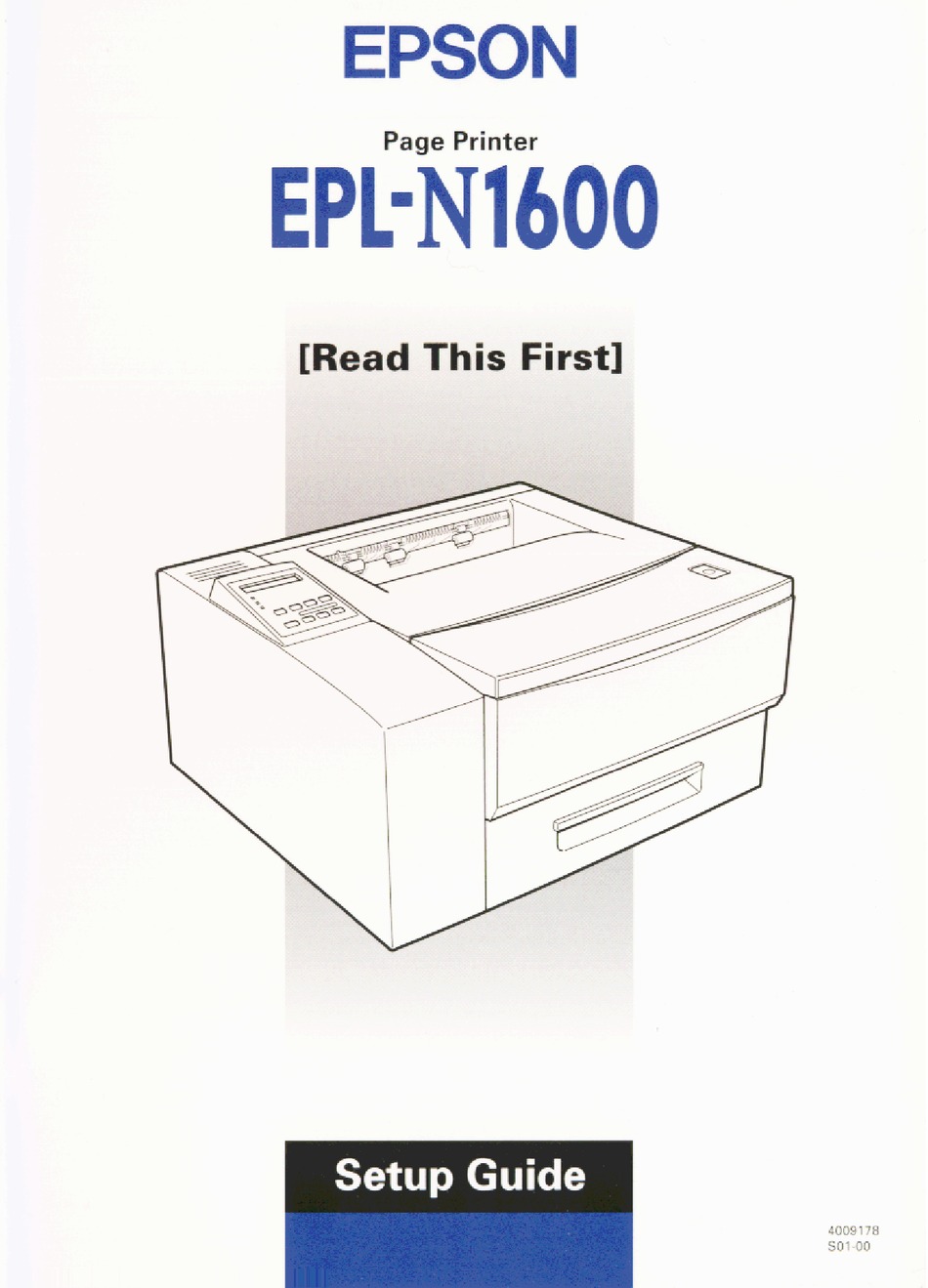 Epson Epl N1600 Printer Setup Manual Manualslib 7905