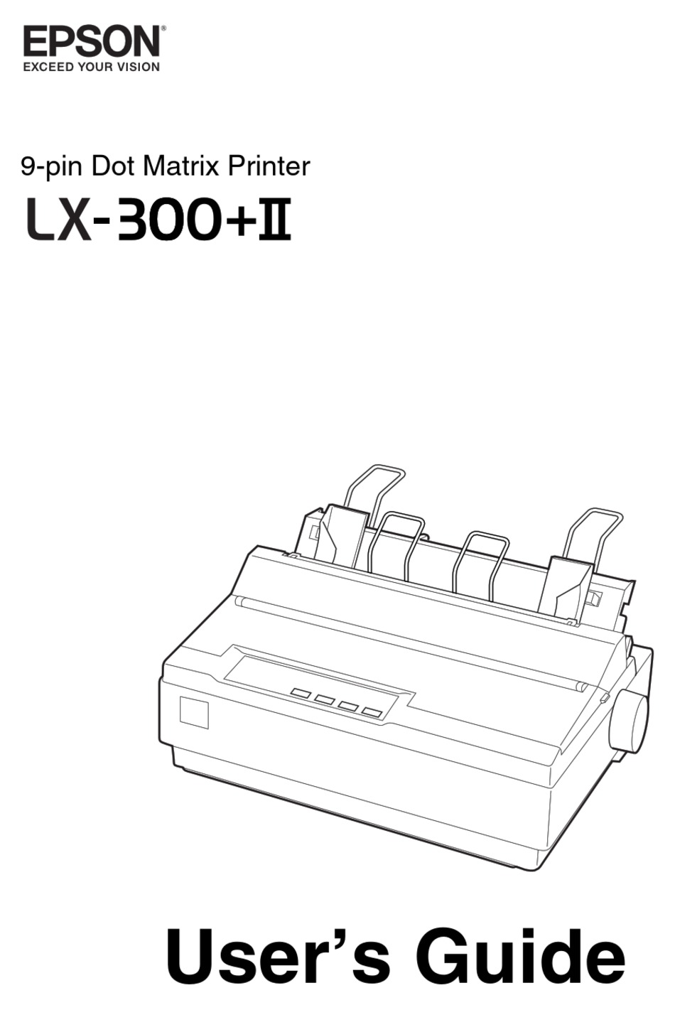 epson lx 300 ii printing white line