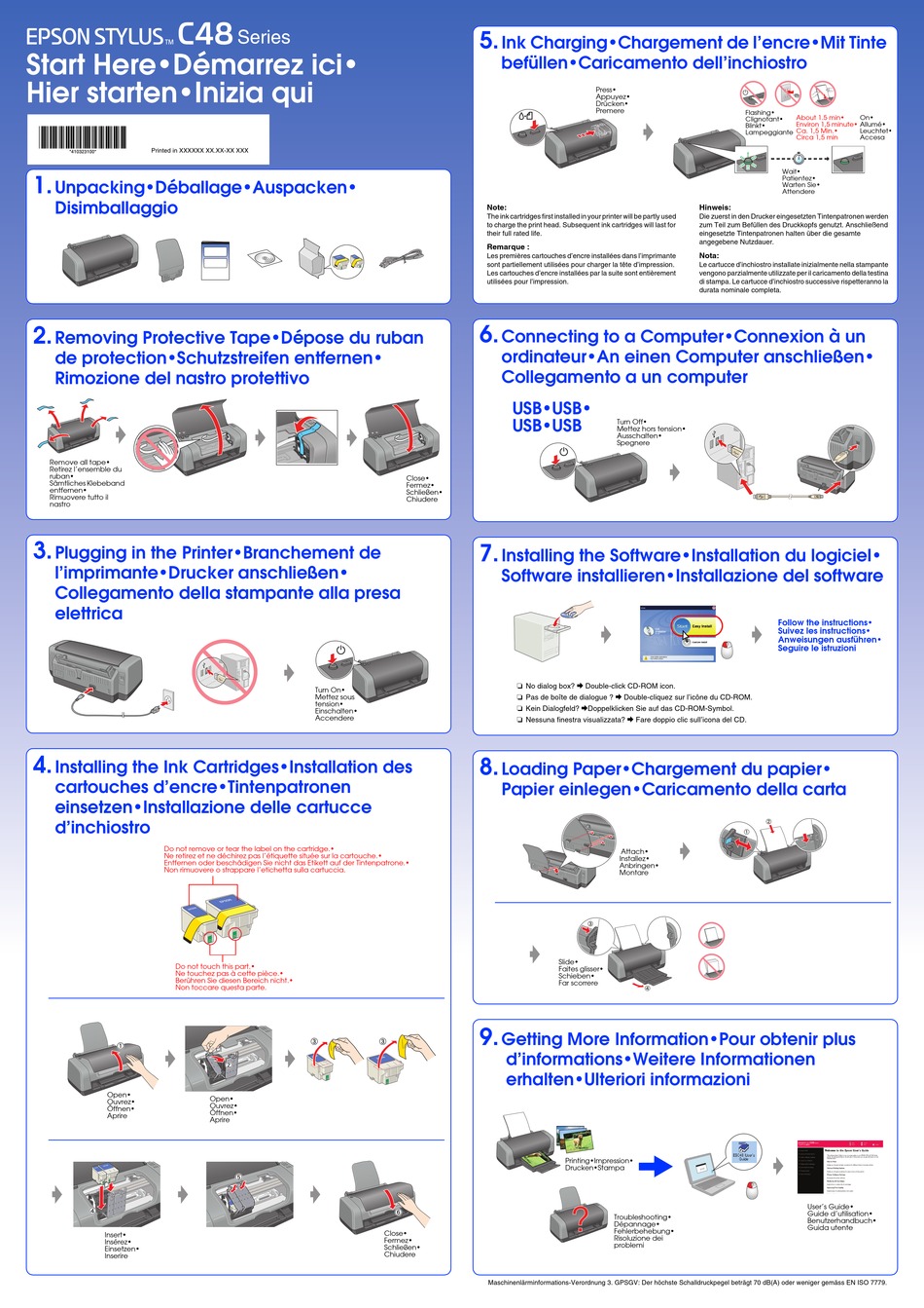 Epson Stylus C48 Printer Start Here Manualslib 0007