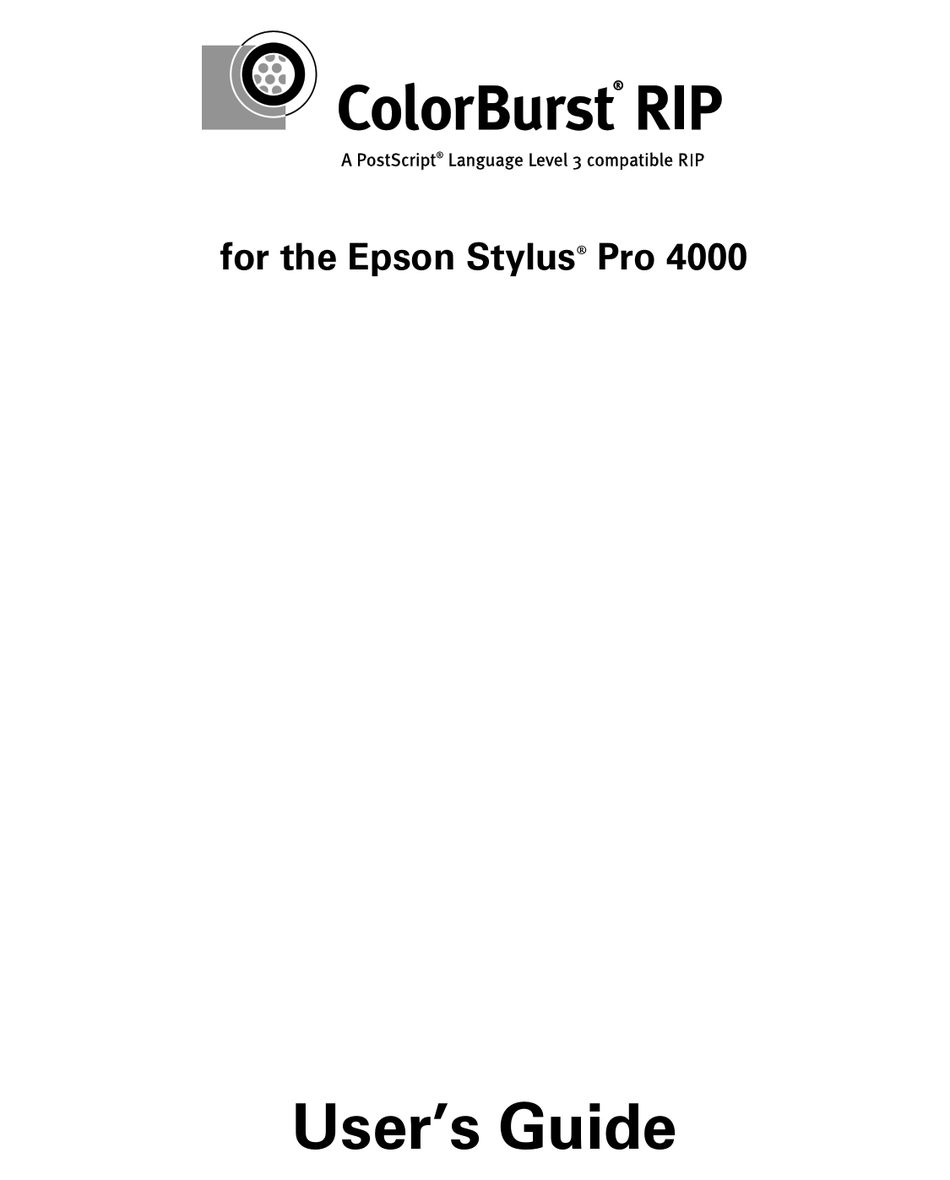 Epson Stylus Pro 4000 User Manual Pdf Download Manualslib 6357
