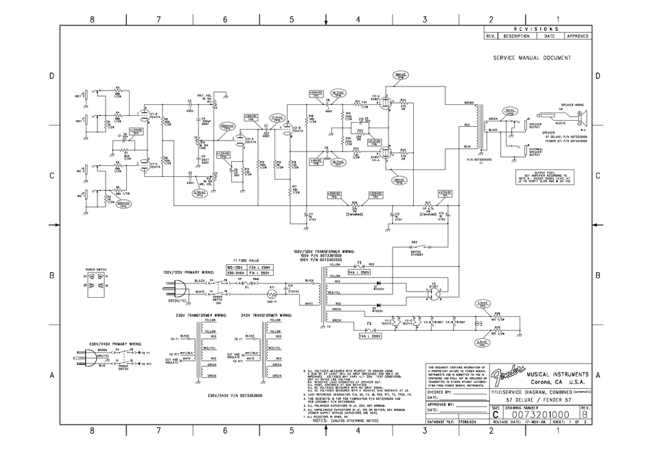 FENDER 57 DELUXE AMPLIFIER WIRING DIAGRAM | ManualsLib