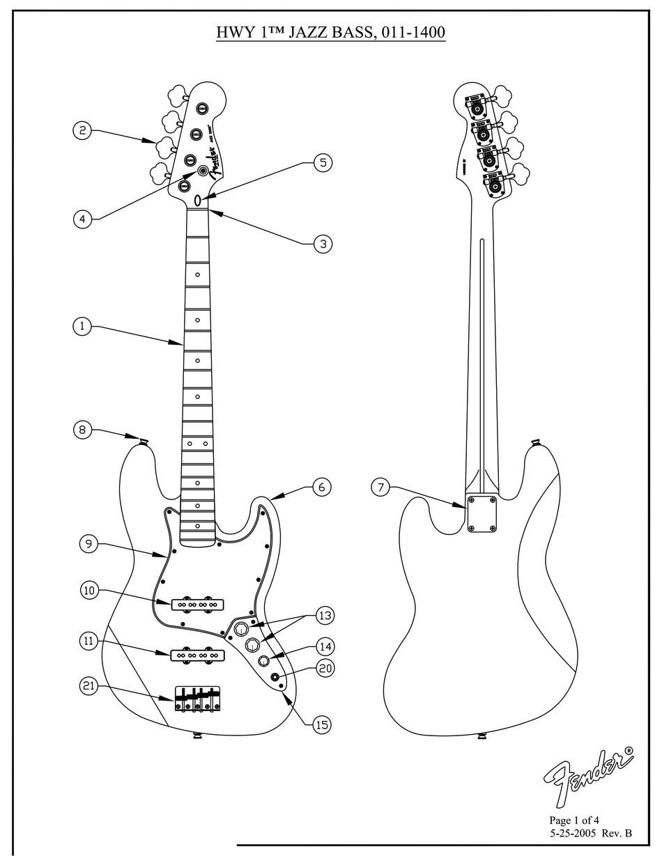 fender highway one jazz bass specs