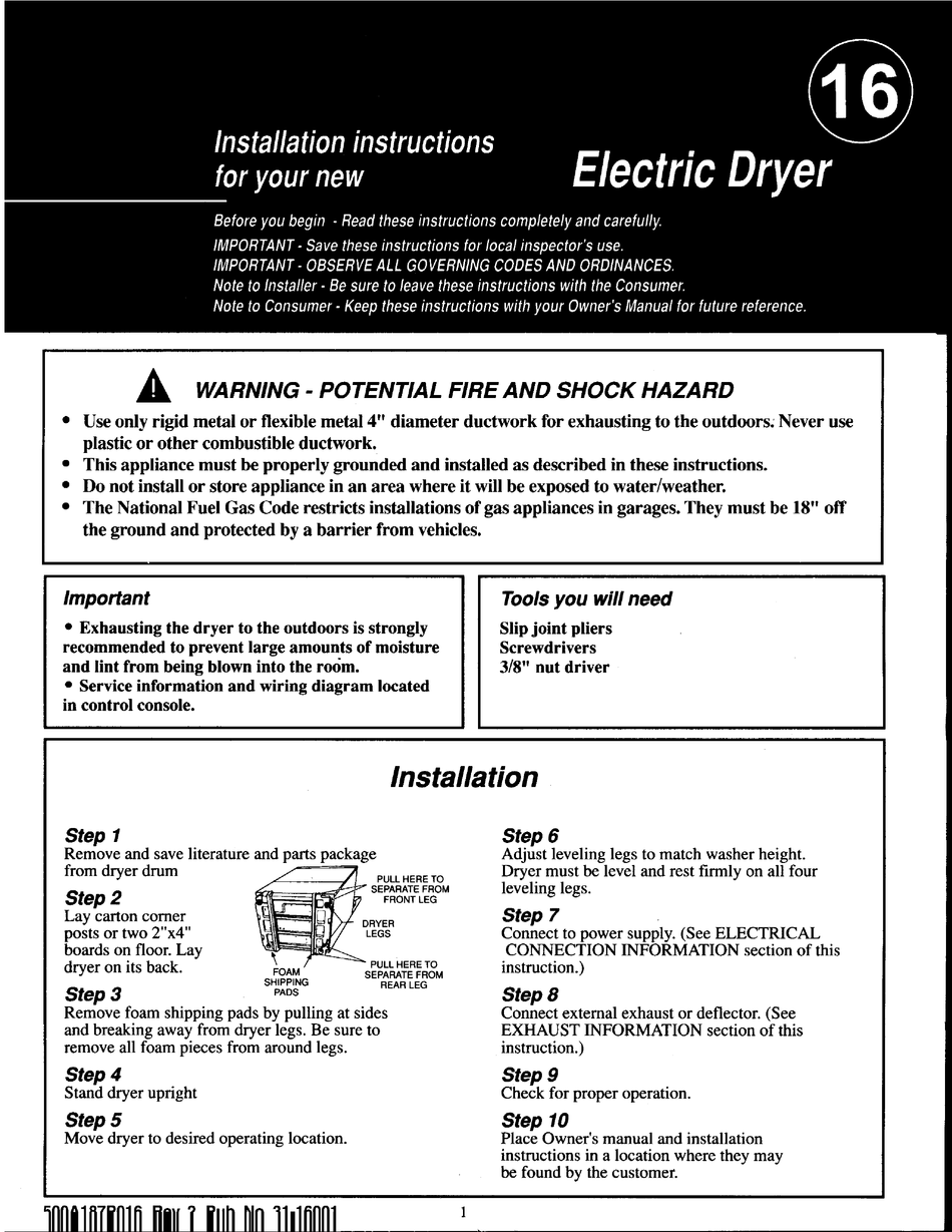 fisher-paykel-de09-dryer-install-manual-manualslib