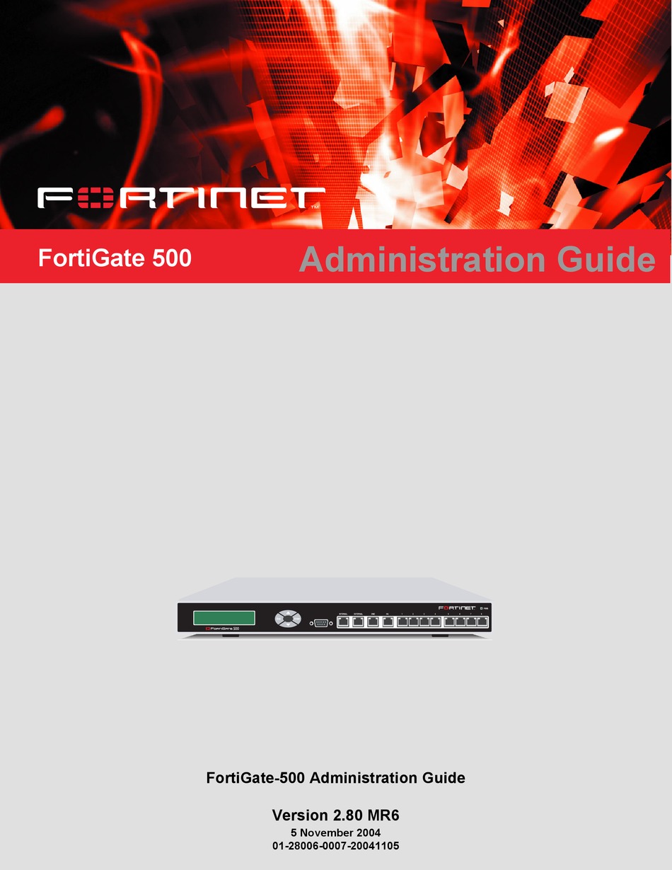 fortinet support manual pdf