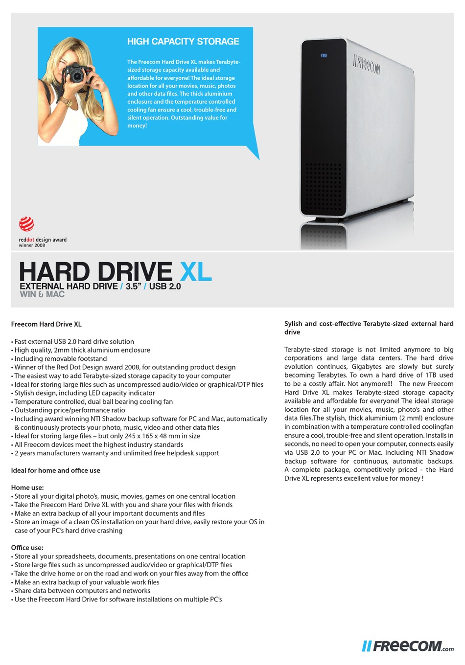 HARD DRIVE XL SPECIFICATIONS Pdf Download ManualsLib