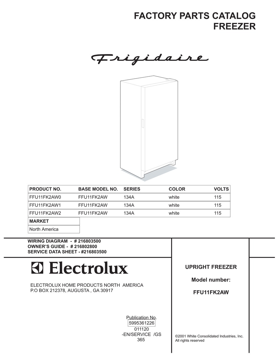 frigidaire ffu11fk1cw0