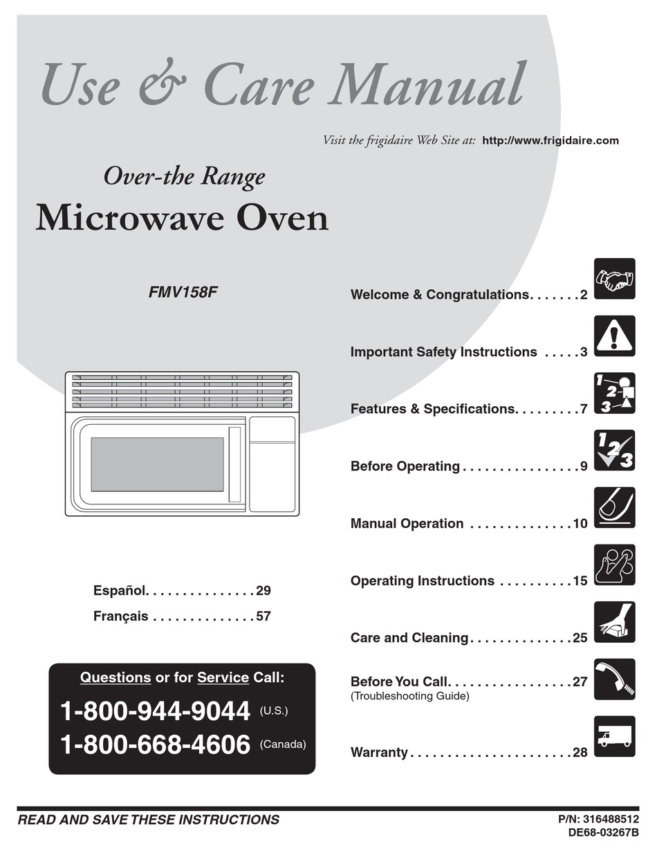 Frigidaire FMV157GC 1.5 cu. ft. Over-the-Range Microwave Oven with