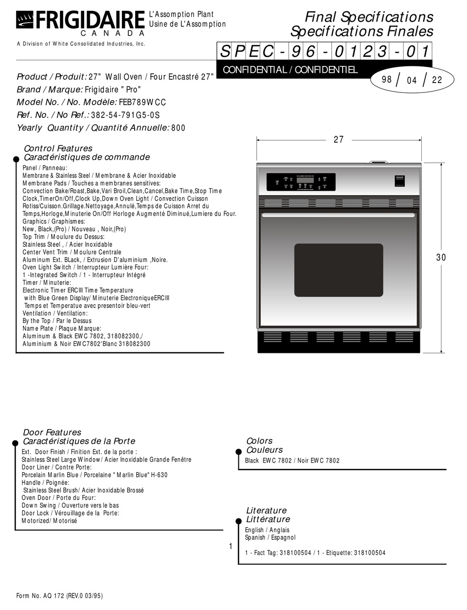 frigidaire-feb789wcc-oven-specifications-manualslib