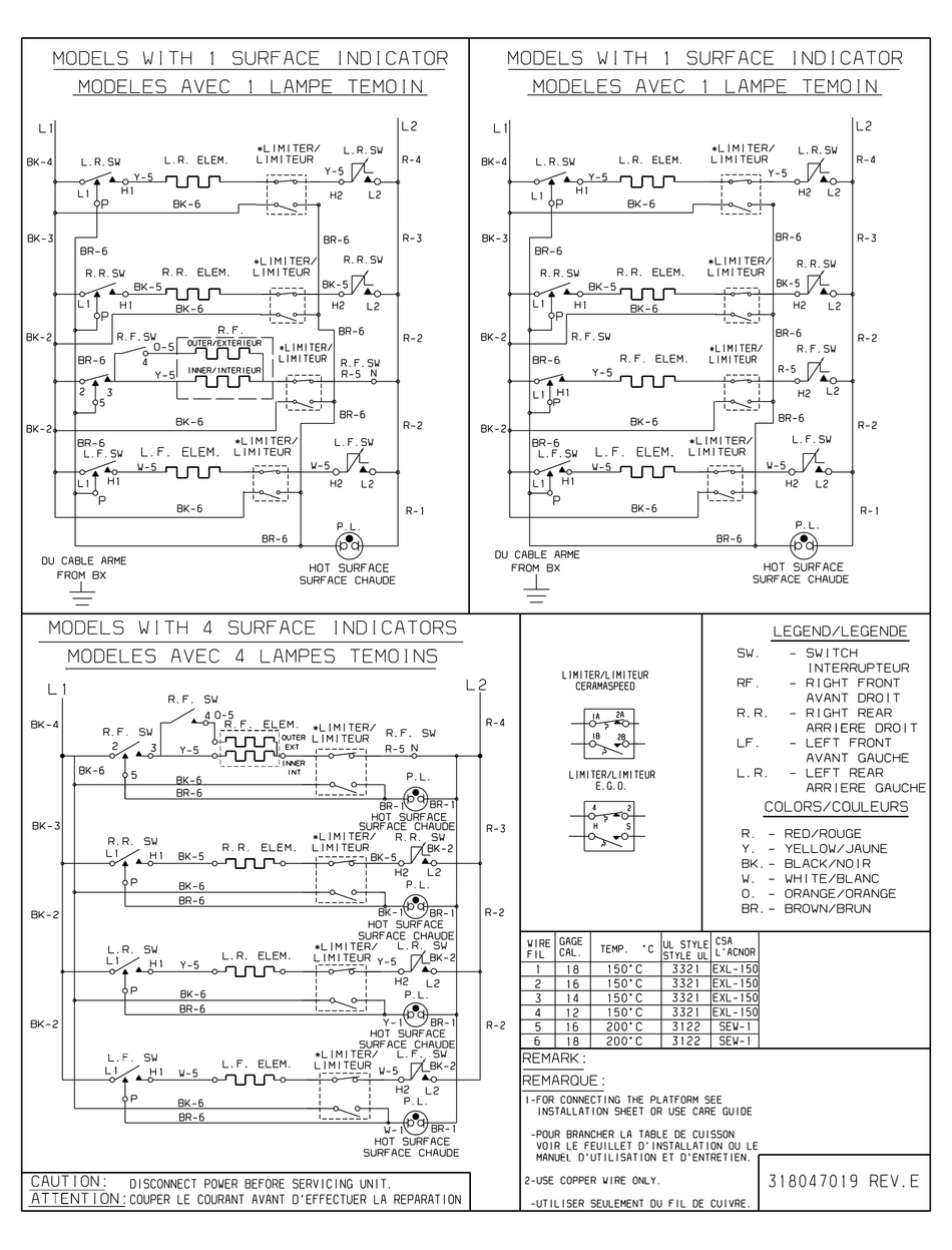 FRIGIDAIRE FEC32S6ASC COOKTOP WIRING DIAGRAM ManualsLib
