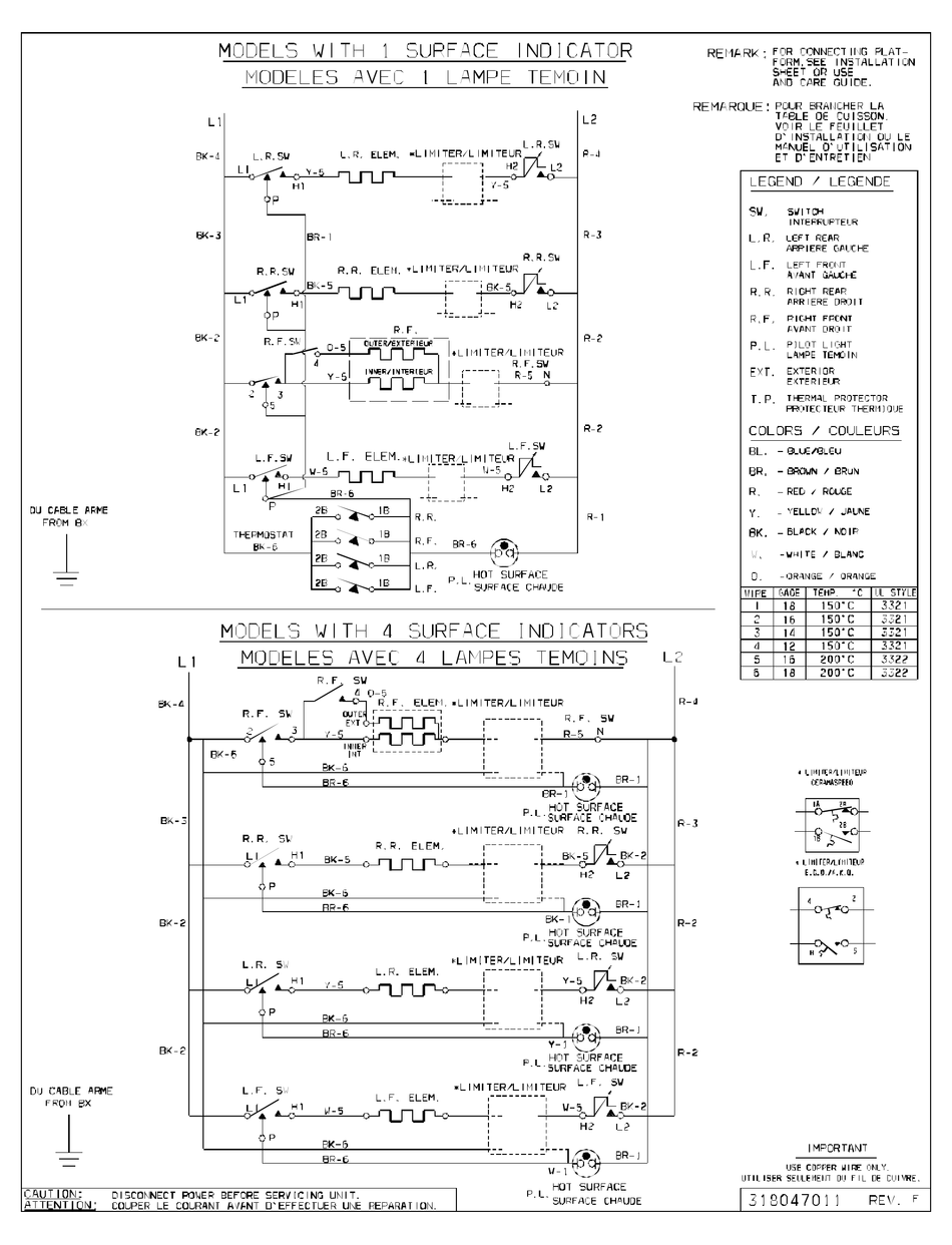 FRIGIDAIRE FEC32S6HSA COOKTOP WIRING DIAGRAM | ManualsLib
