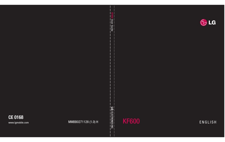LG KF600 CELL PHONE USER MANUAL | ManualsLib