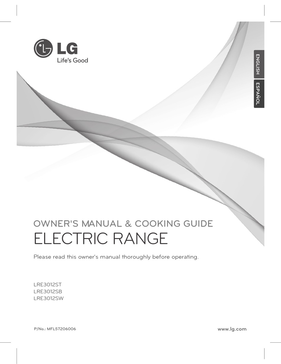 LG LRE3012SB OWNER'S MANUAL & COOKING MANUAL Pdf Download | ManualsLib