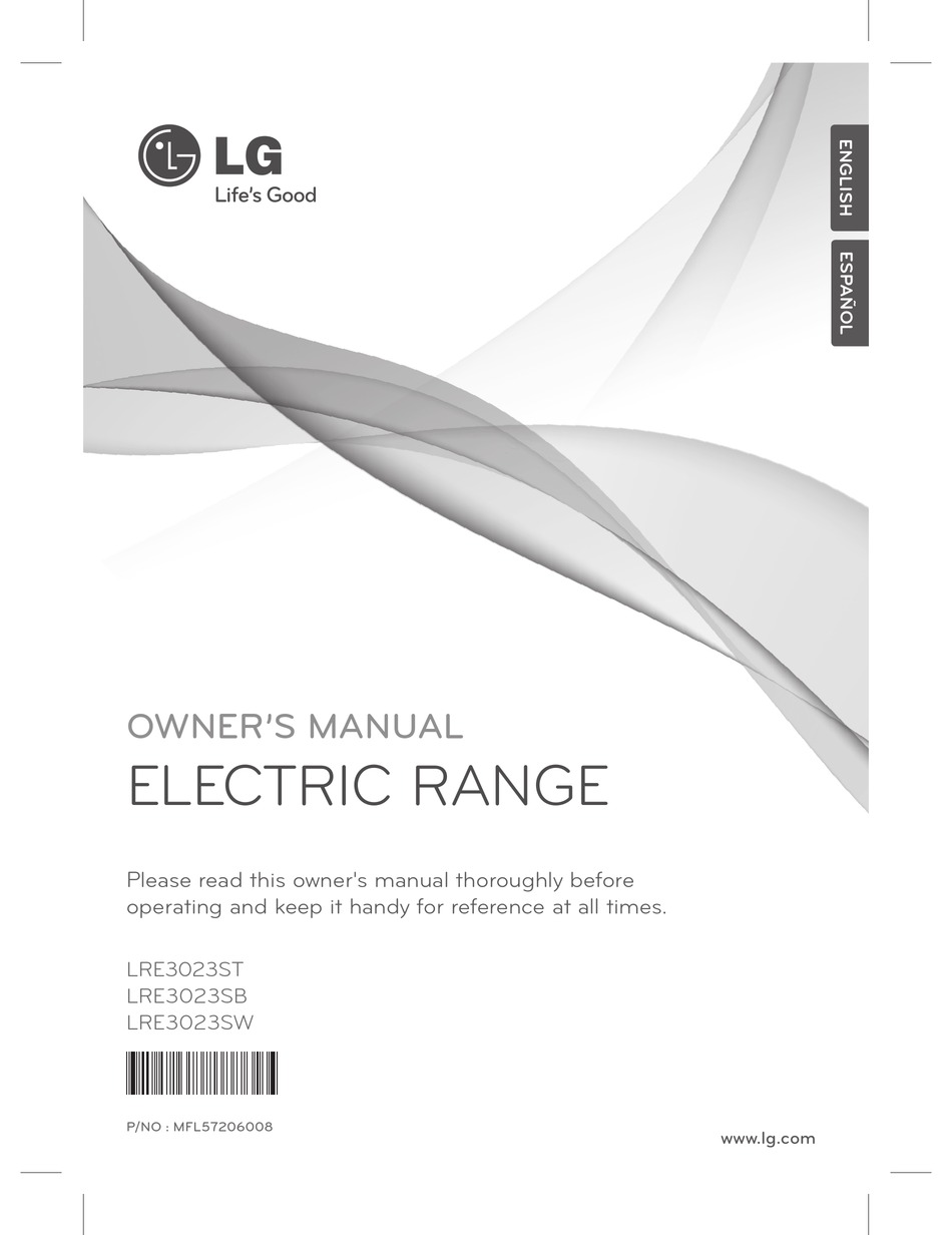 LG LRE3023ST OWNER'S MANUAL Pdf Download ManualsLib