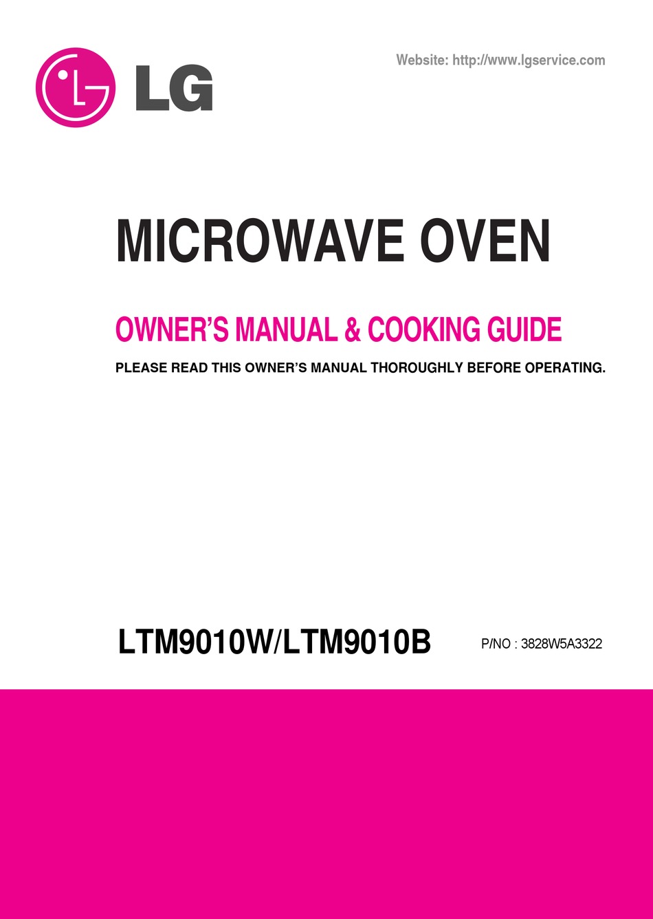 LG LTM9000: Combination Microwave Oven and Toaster