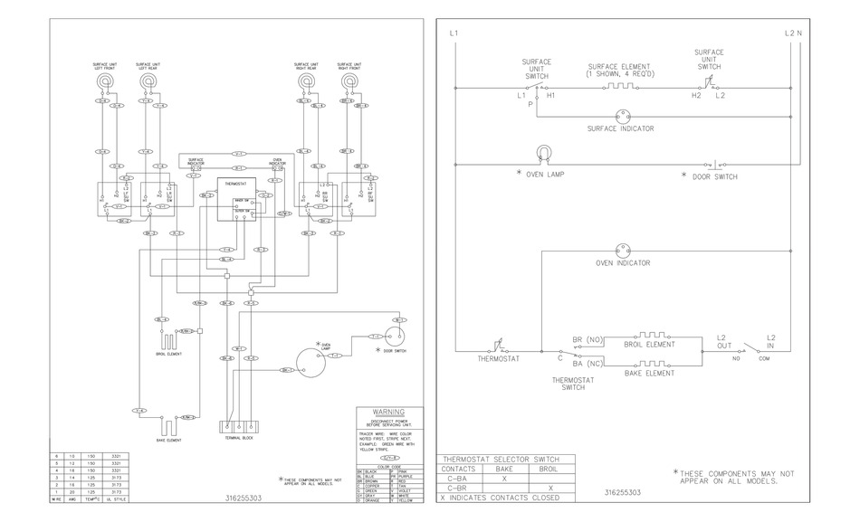 Frigidaire Fef303cwd Cooktop Wiring Diagram 