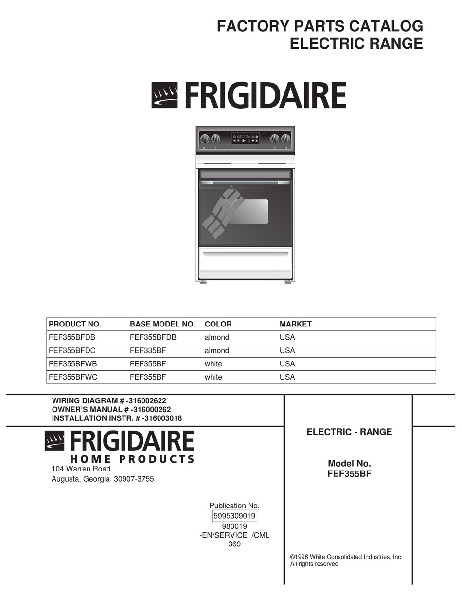 frigidaire-fef355bf-factory-parts-catalog-pdf-download-manualslib