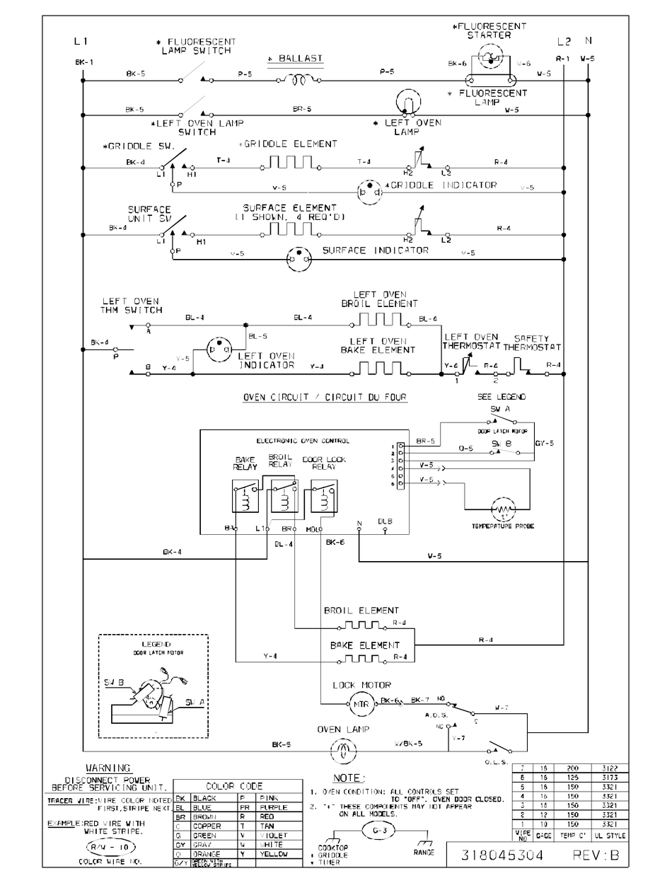 FRIGIDAIRE FEF450WFWB COOKTOP WIRING DIAGRAM ManualsLib