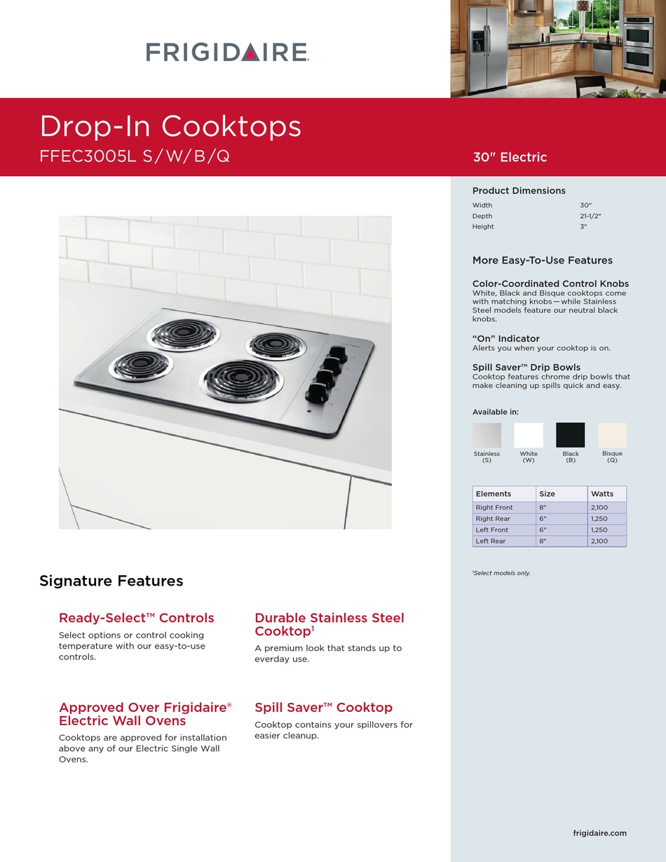 frigidaire ffec3005ls