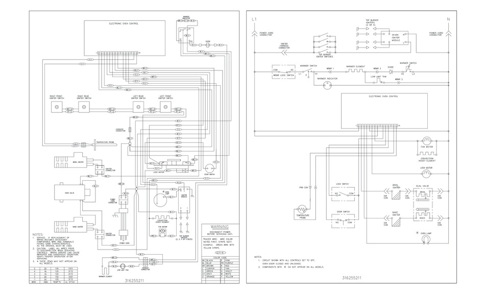 FRIGIDAIRE FGFL89CCB COOKTOP WIRING DIAGRAM ManualsLib