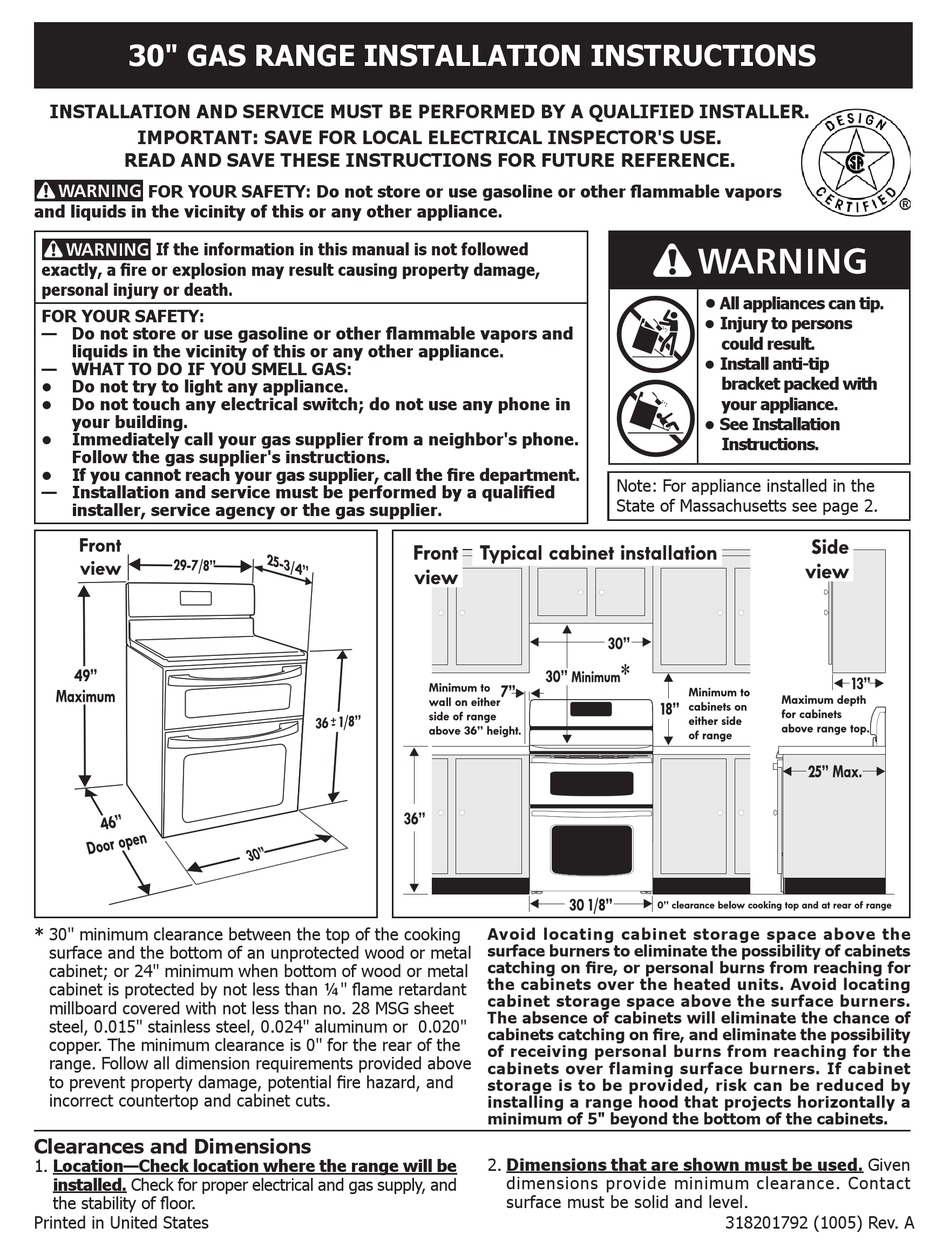 frigidaire fggf304dlf